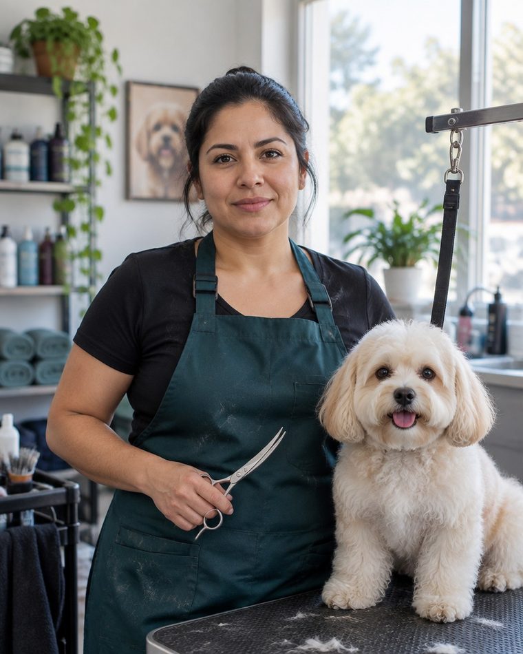 Groomer en su salón